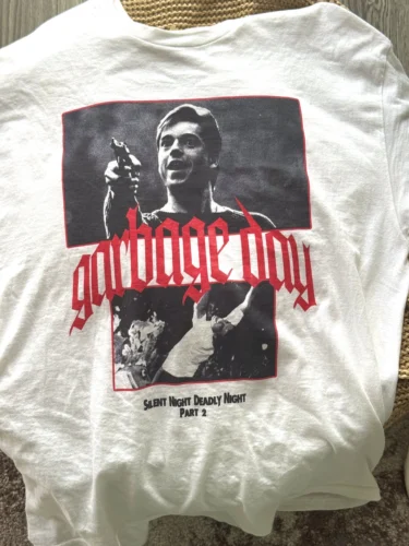 silent night deadly night part 2 shirt | "garbage day!" photo review