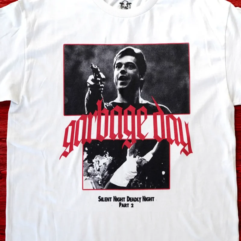 silent night deadly night part 2 shirt | "garbage day!" - Image 2